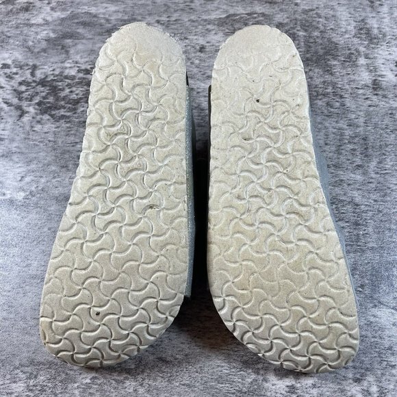 Birkenstock Womens Arizona Silver Glitter Leather EU Size 34  / US Size 3 - Picture 7 of 7